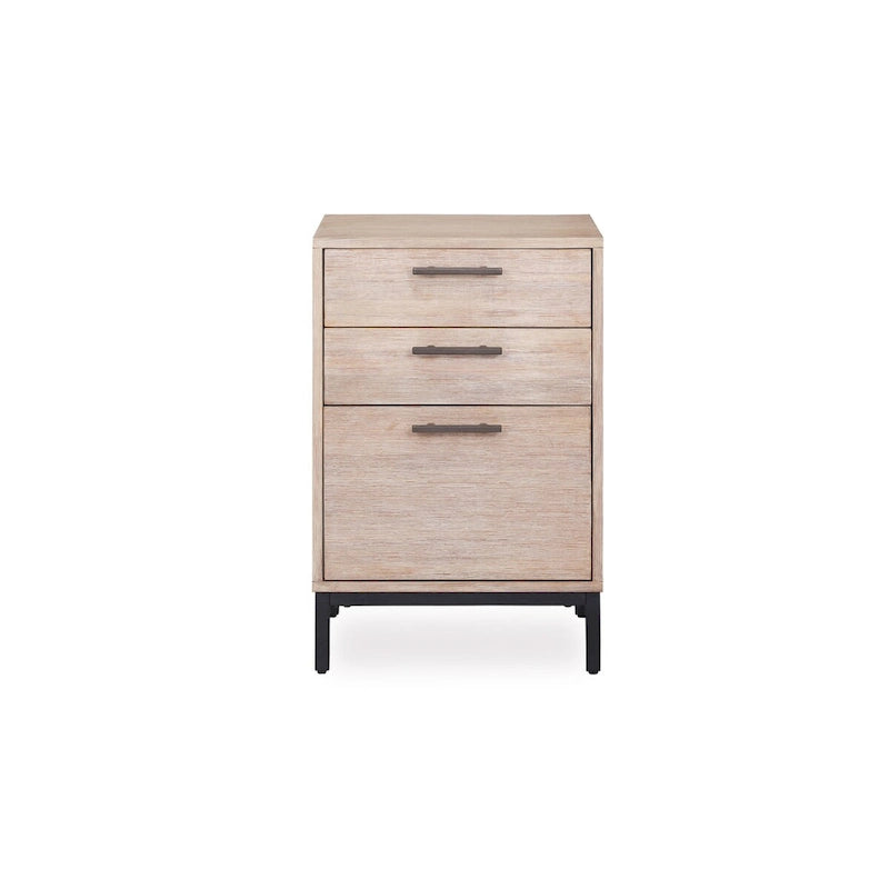Rye Studio Cassia Home Office Filing Cabinet in Mountain White Wood Veneer