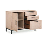 Rye Studio Cassia Home Office Filing Cabinet in Mountain White Wood Veneer