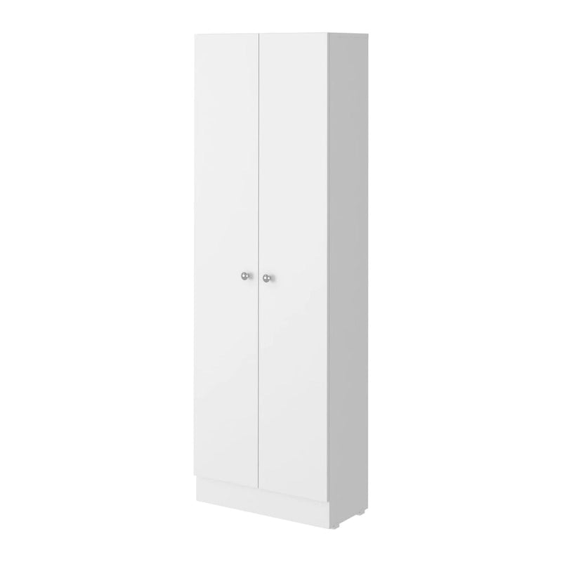 Buxton Rectangle 2-Door Storage Tall Cabinet Light Grey