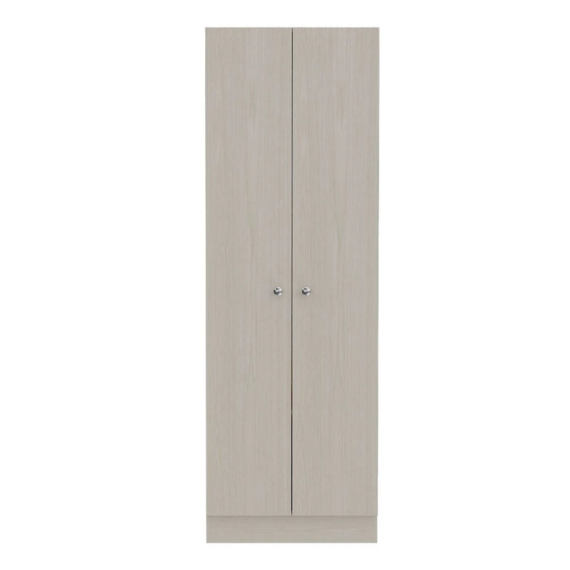 Buxton Rectangle 2-Door Storage Tall Cabinet Light Grey