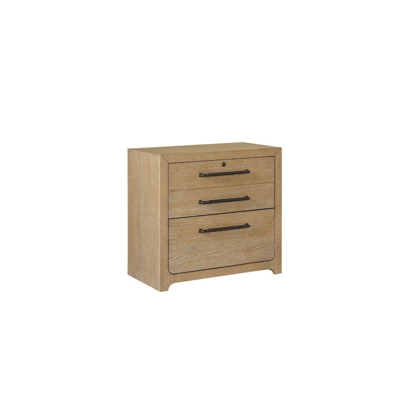Modern Wood Lateral File, Storage File Drawer, Office File Drawer, Fully Assembled, Light Brown