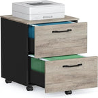 2-Drawer File Cabinet - 15.7D x 16.5W x 27.6H