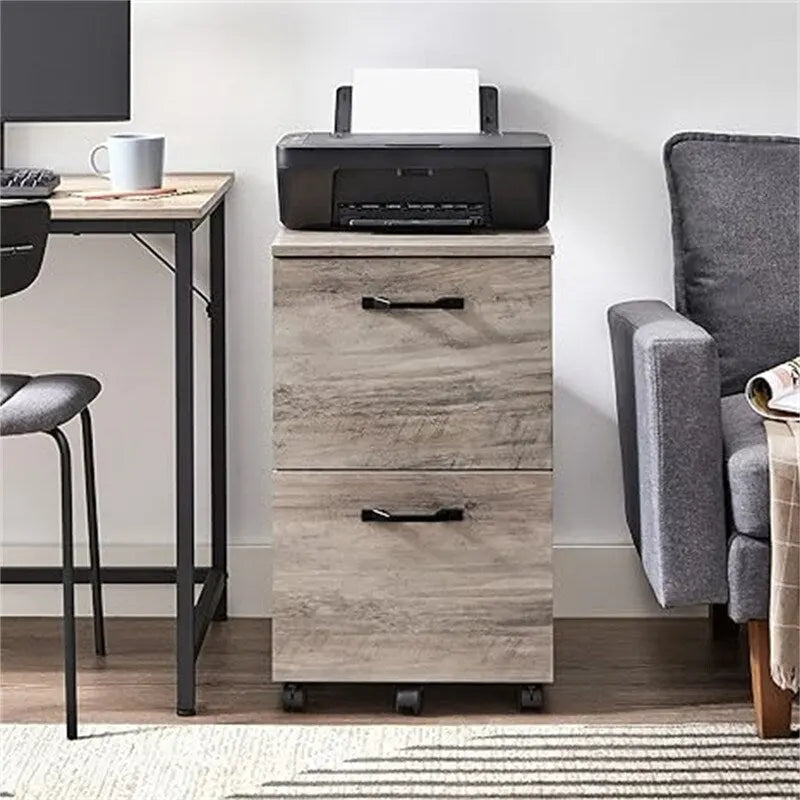 2-Drawer File Cabinet - 15.7D x 16.5W x 27.6H