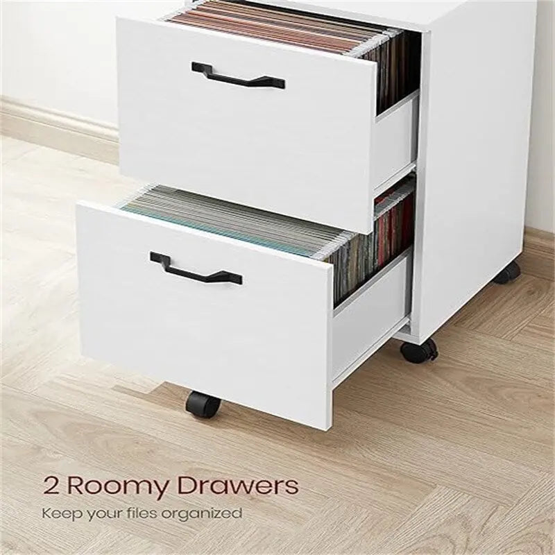 2-Drawer File Cabinet - 15.7D x 16.5W x 27.6H