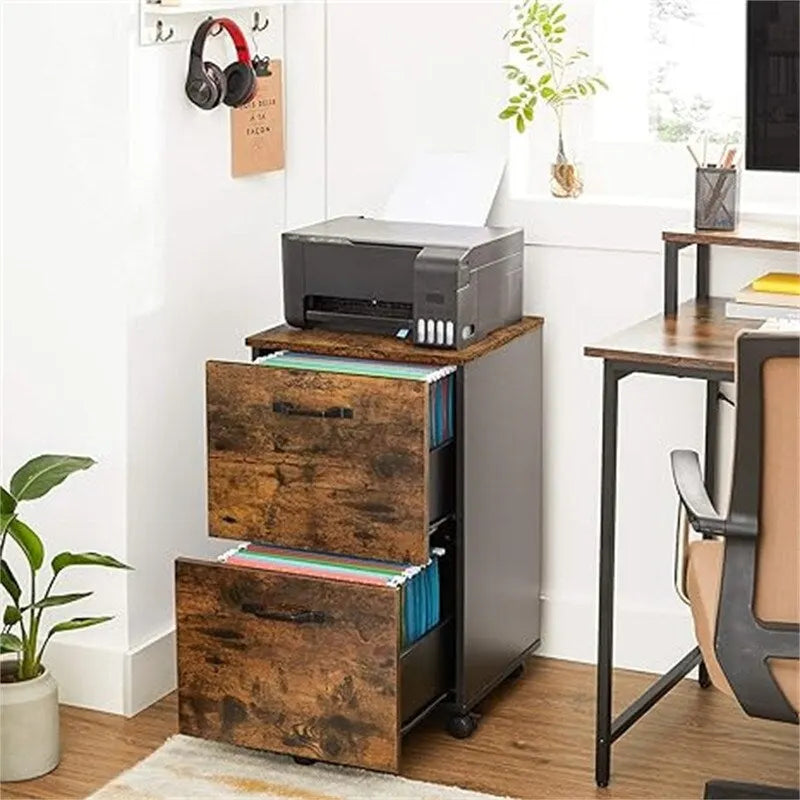 2-Drawer File Cabinet - 15.7D x 16.5W x 27.6H