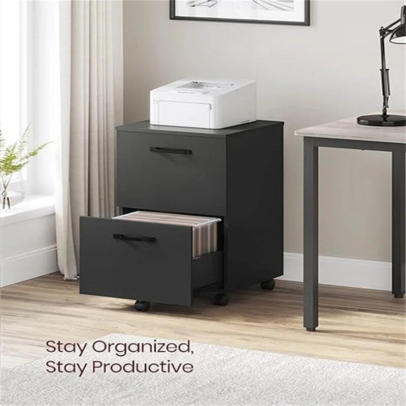 2-Drawer File Cabinet - 15.7D x 16.5W x 27.6H