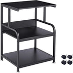 Printer Stand, 3 Shelf Printer Table with Wheels - 20.08 x 15.75 x 30.12
