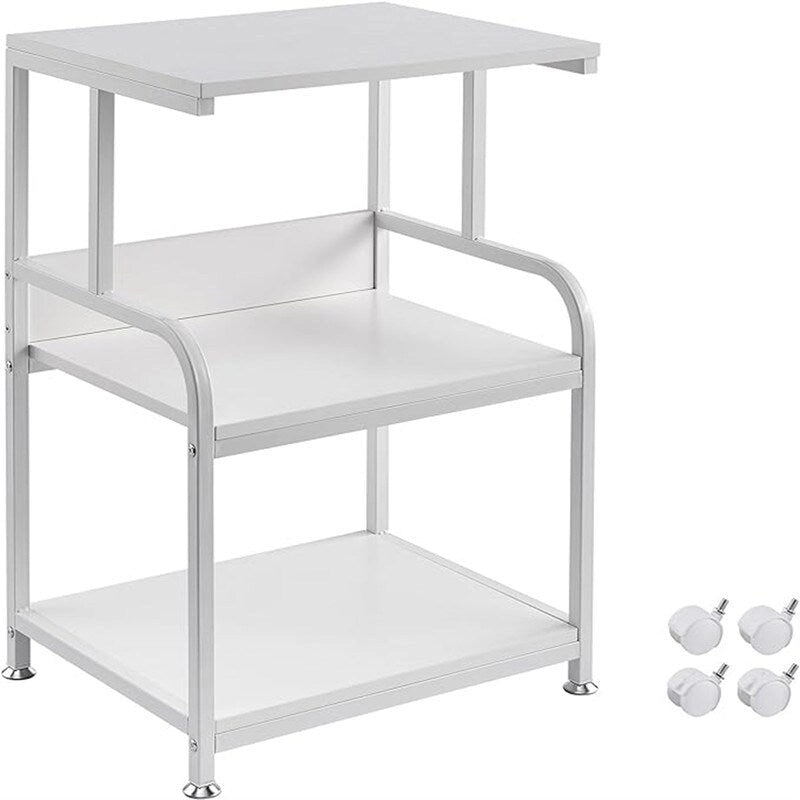 Printer Stand, 3 Shelf Printer Table with Wheels - 20.08 x 15.75 x 30.12