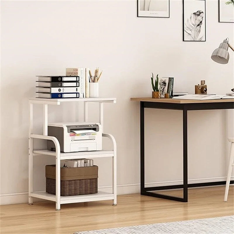 Printer Stand, 3 Shelf Printer Table with Wheels - 20.08 x 15.75 x 30.12