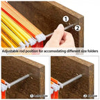 Yaheetech Mobile File Storage Cabinet with 2 Drawers and 4 Shelves