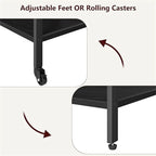 Printer Stand with Charging Station - 32.5 x 18.25 x 5