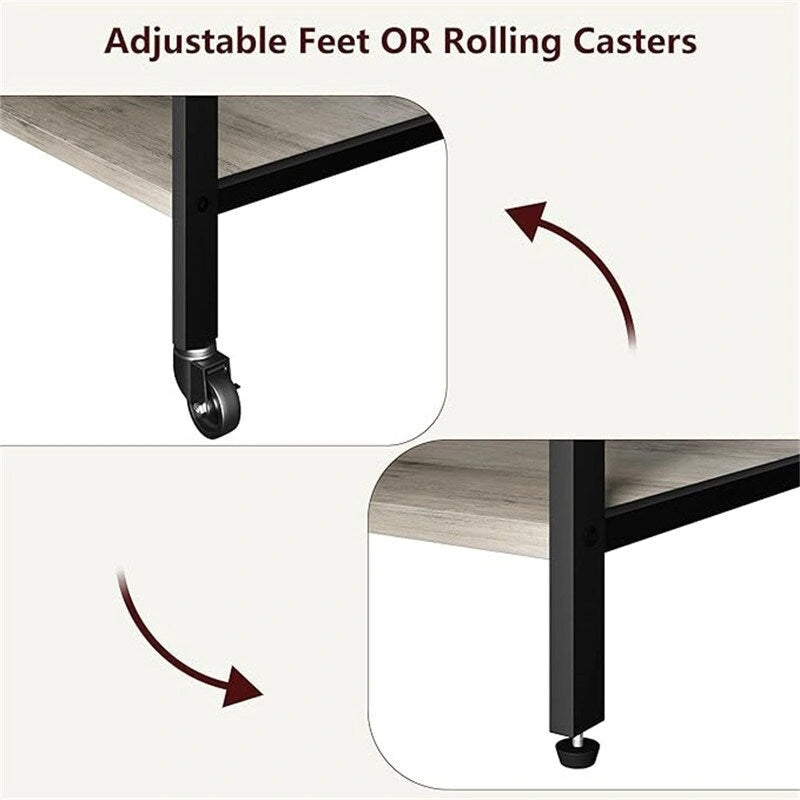 Printer Stand with Charging Station - 32.5 x 18.25 x 5