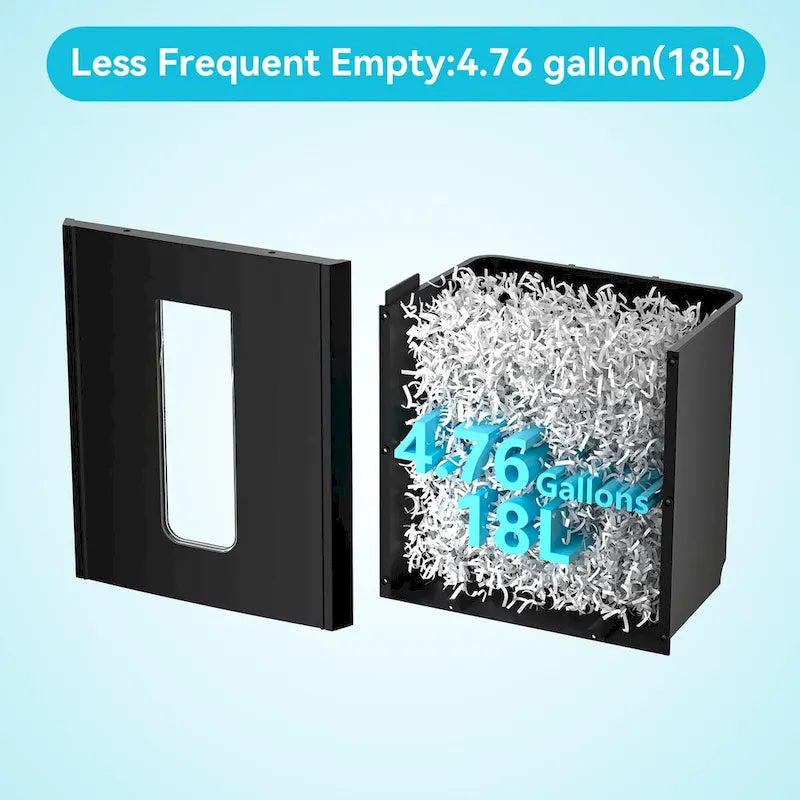 Mobile Paper Shredder Cross Cut Low Noise Large Capacity