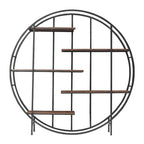 Round 5-Tier Metal Plant Stand Bookshelf Display Shelf