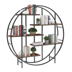 Round 5-Tier Metal Plant Stand Bookshelf Display Shelf