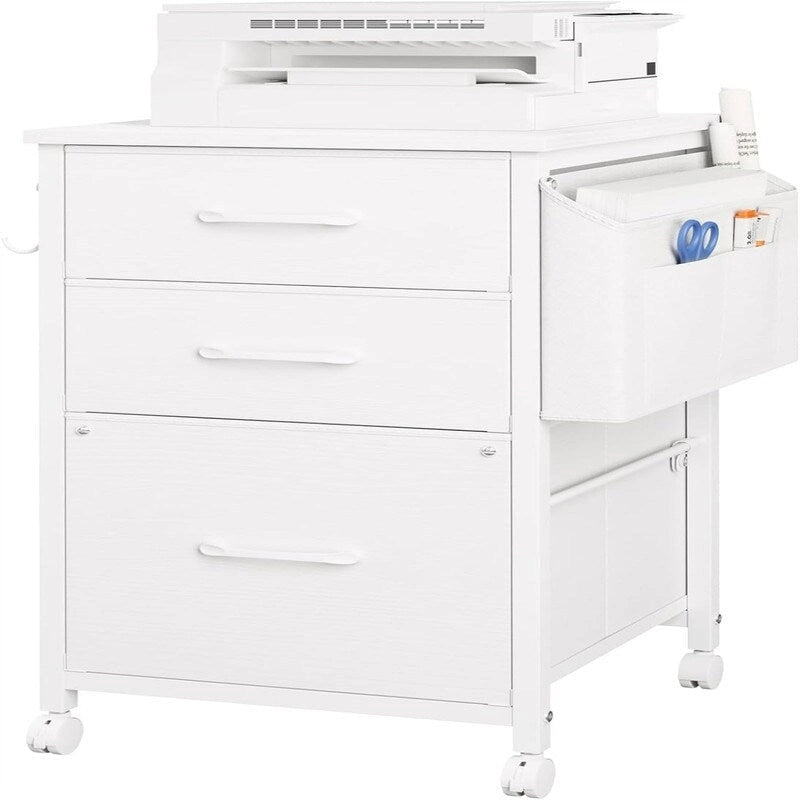 Small File Cabinets for Home Office - 3 Drawer Filing Cabinet - 15.68D x 15.3W x 26.6H