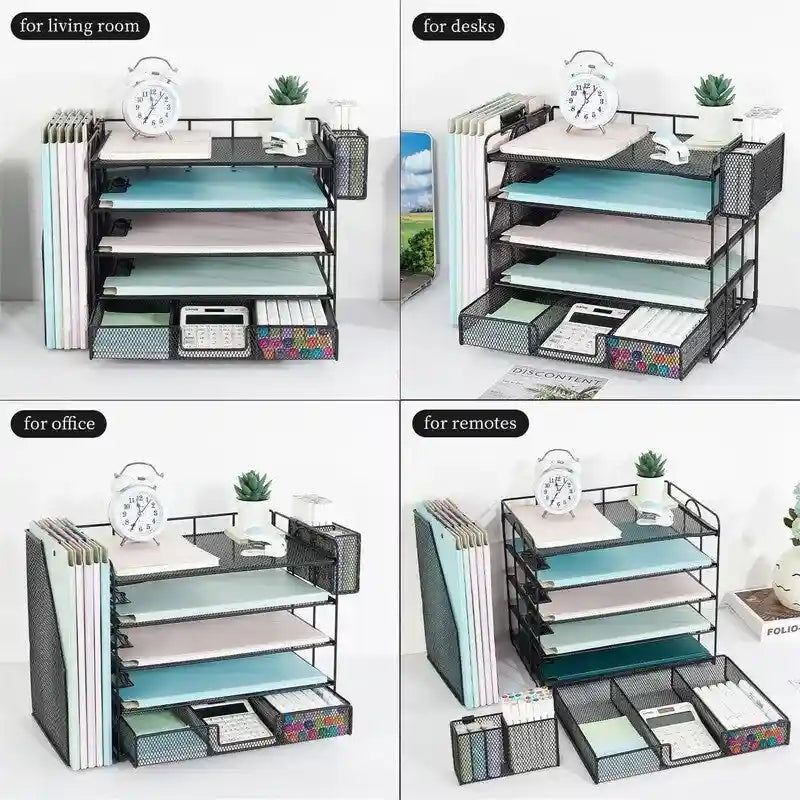 5 Tier Desk Accessories & Workspace Desk - 16.15D x 9.45W x 11.25H