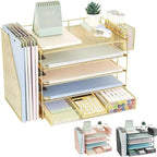 5 Tier Desk Accessories & Workspace Desk - 16.15D x 9.45W x 11.25H