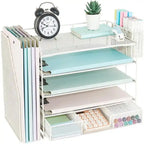 5 Tier Desk Accessories & Workspace Desk - 16.15D x 9.45W x 11.25H