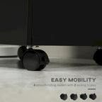 3 Drawer Mobile File Cabinet, Rolling Printer Stand, Vertical Filing Cabinet, Black