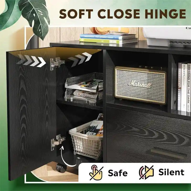 1-Drawer Wood Lateral Filing Cabinet - 15.8D x 36.6W x 25H