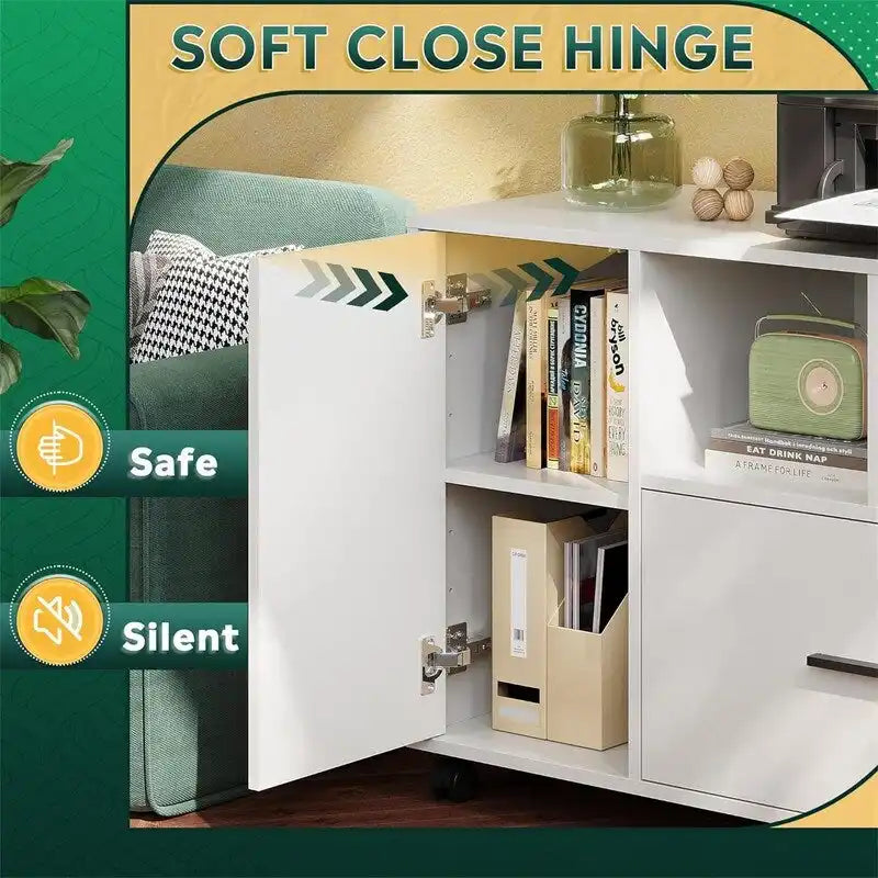 1-Drawer Wood Lateral Filing Cabinet - 15.8D x 36.6W x 25H