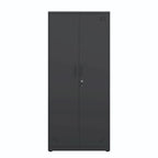 High Storage Cabinet with 2 Doors and 4 Partitions for 5 Separate Storage Spaces