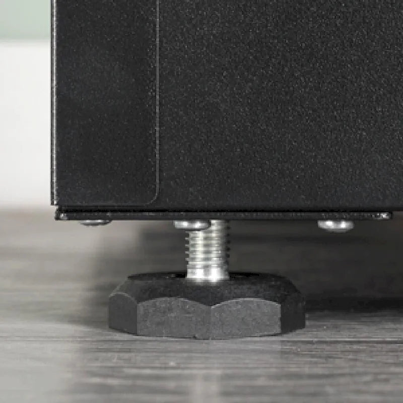 High Storage Cabinet with 2 Doors and 4 Partitions for 5 Separate Storage Spaces