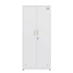 High Storage Cabinet with 2 Doors and 4 Partitions for 5 Separate Storage Spaces