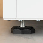 High Storage Cabinet with 2 Doors and 4 Partitions for 5 Separate Storage Spaces