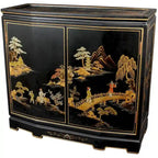 Handmade Japanese Slant Front Cabinet - 32.00W x 13.00D x 30.00H