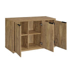 Pamplona Mango 3-door Accent Cabinet with Adjustable Shelves