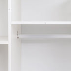 Modern White Armoire with 2 Doors for Bedroom