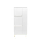 Modern White Armoire with 2 Doors for Bedroom