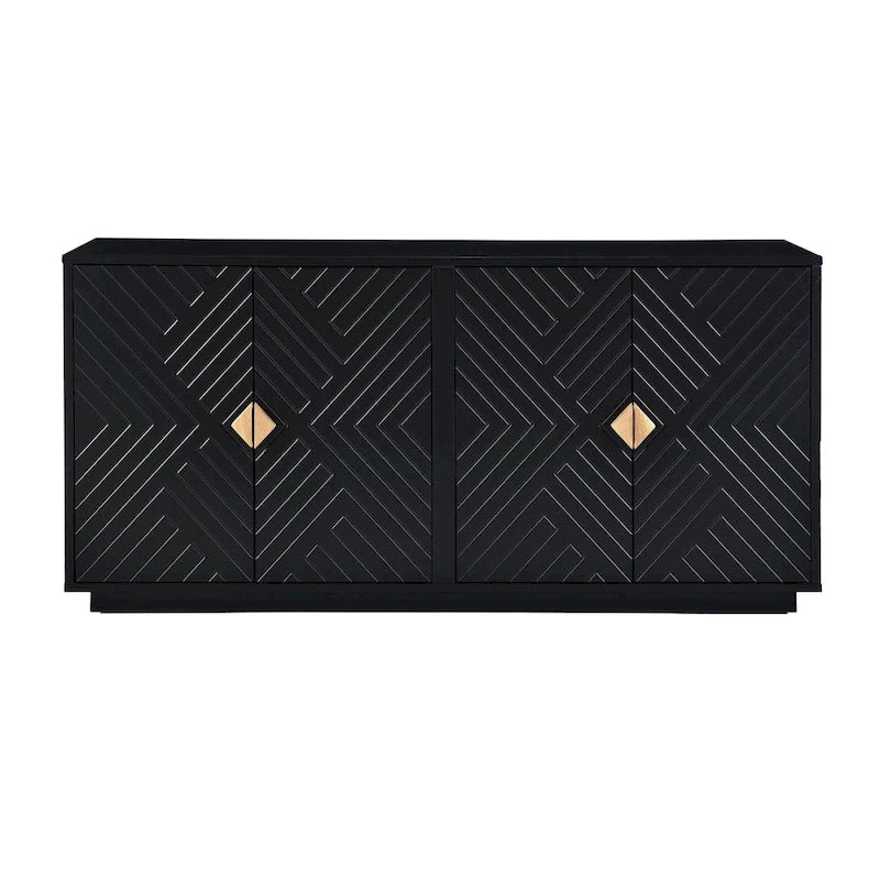 Large Storage Space Sideboard with Adjustable Shelves