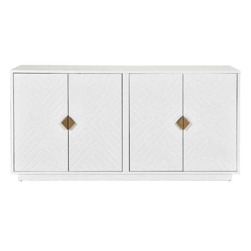 Large Storage Space Sideboard with Adjustable Shelves