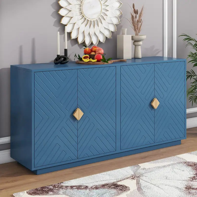 Large Storage Space Sideboard with Adjustable Shelves
