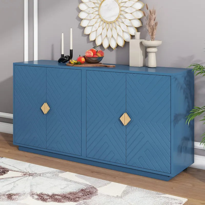 Large Storage Space Sideboard with Adjustable Shelves