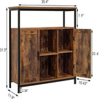 Storage Cabinet with 2 Doors - 11.81D x 35.43W x 31.5H