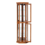 Glass Display Shelf Shelving Bar cabinet with Tempered Glass Door