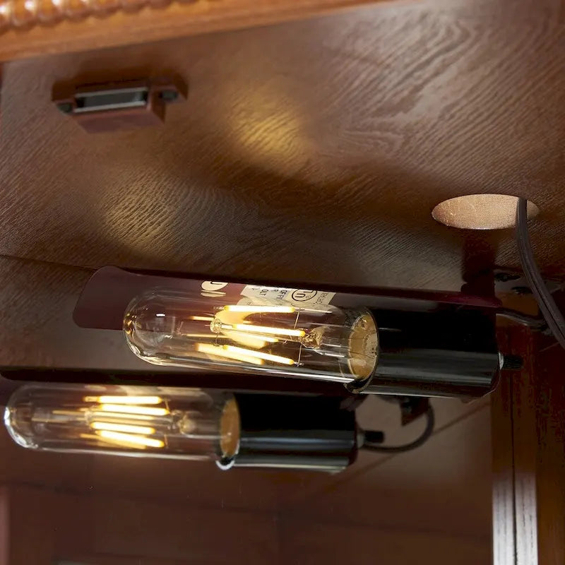 Glass Display Shelf Shelving Bar cabinet with Tempered Glass Door