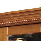 Glass Display Shelf Shelving Bar cabinet with Tempered Glass Door