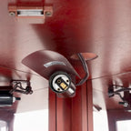 Glass Display Shelf Shelving Bar cabinet with Tempered Glass Door