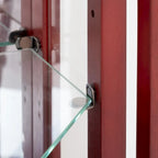 Glass Display Shelf Shelving Bar cabinet with Tempered Glass Door