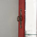 Glass Display Shelf Shelving Bar cabinet with Tempered Glass Door