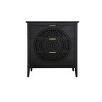 3 Drawer Cabinet with Hollow-Carved