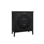 3 Drawer Cabinet with Hollow-Carved