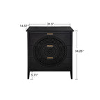 3 Drawer Cabinet with Hollow-Carved