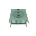 3 Drawer Cabinet with Hollow-Carved