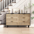 51.18L 6-Drawers Rattan Cabinet